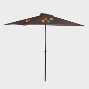 Parasol personnalisé avec un logo d’entreprise imprimé sur la face supérieure